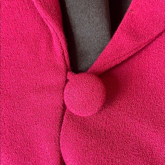 Bob Mackie Magenta Pink Wearable Art  Appliqué Blazer Jacket - Picture 4 of 12